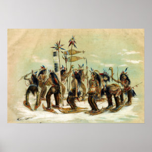 De sneeuwschoen danst de grote geest poster
