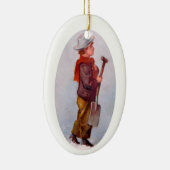 De sneeuwschok keramisch ornament (Rechts)