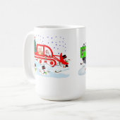 De sneeuwschuiverstreken van Kerstman – Sloop de b Koffiemok (Voorkant links)