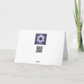 De Sneeuwstorm Menorah van de Chanoeka Feestdagen Kaart (Achterkant)