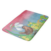 De sneeuwval en de kruivogel roepen de lente op badmat (Gekanteld)