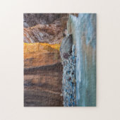 De sneeuwval van de Maagdenrivier in het najaar 2 Legpuzzel (Verticaal)