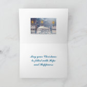 De Sneeuwval van Kerstmis Feestdagen Kaart (Binnen)