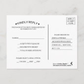 De Sneeuwvlok van Diamante & het Rode Huwelijk van Uitnodiging Briefkaart (Achterkant)