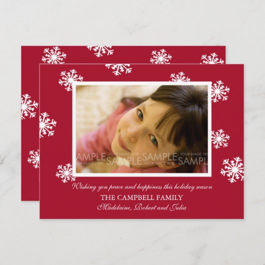 De Sneeuwvlokken van de amaryllis:: Het Briefkaart (Voorkant / Achterkant)