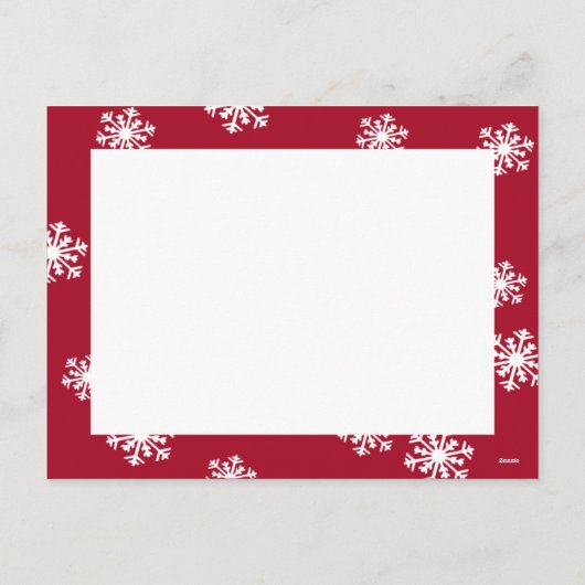 De Sneeuwvlokken van de amaryllis:: Het Briefkaart (Achterkant)