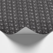 De Sneeuwvlokken van de schedel Cadeaupapier (Hoek)