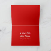 De Sneeuwvlokken van Navidad van Feliz Feestdagen Kaart (Binnen)