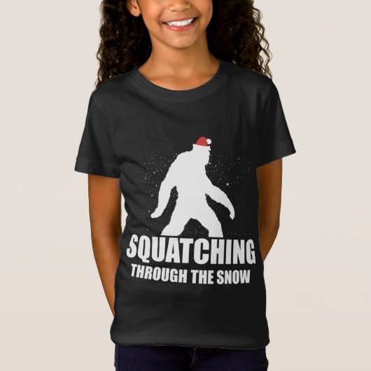 De sneeuwvoetkerstman doorkruisen t-shirt (Voorkant)