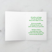 De sneeuwwereldbol van de kerstman door Valxart Feestdagen Kaart (Binnen)