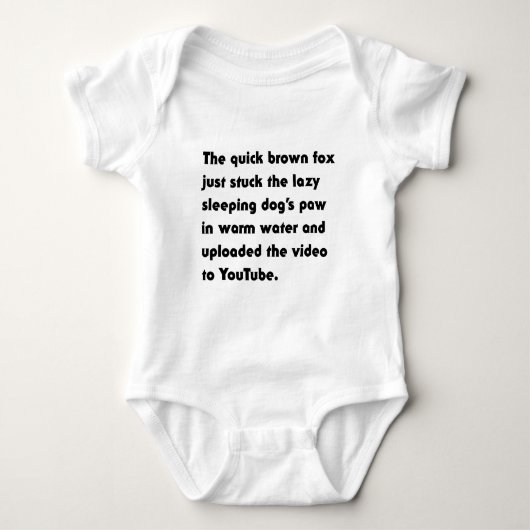 De Snelbruine Vos Heeft Gewoon... Pangram T-Shirt (Voorkant)