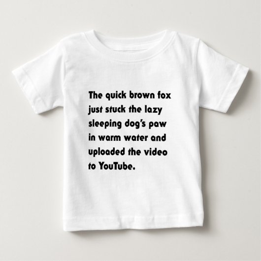 De Snelbruine Vos Heeft Gewoon... Pangram T-Shirt (Voorkant)