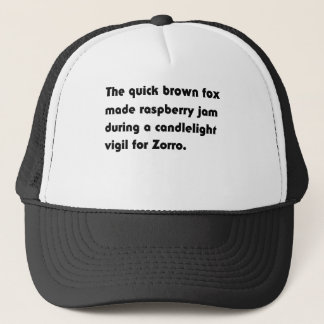 De Snelbruine Vos Maakte Frambozen... Pangram T-sh Trucker Pet