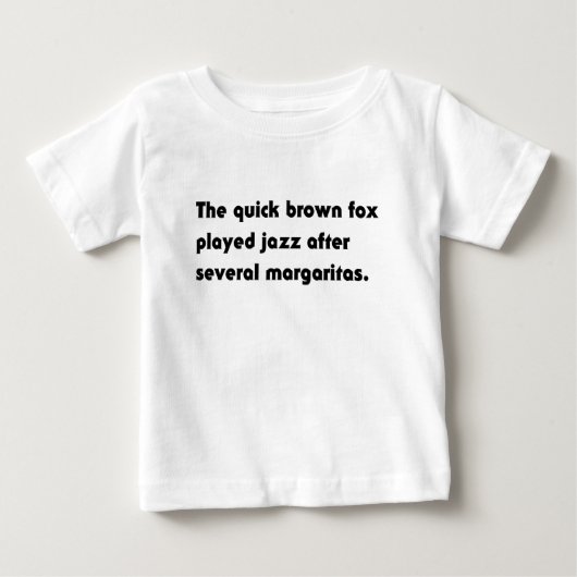 De Snelbruine Vos Speelde Jazz... Pangram T-Shirt (Voorkant)