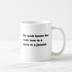 De Snelbruine Vos... Zigeuner Bubbelbad Pangram T- Koffiemok