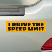 DE SNELHEIDSGRENS BEDIENEN BUMPERSTICKER (Op auto)