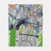 De snelheidsmeter - Stunt Scooter Fleece Blanket (Voorkant)