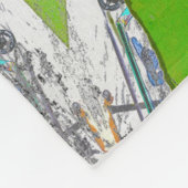De snelheidsmeter - Stunt Scooter Fleece Blanket Deken (Hoek)