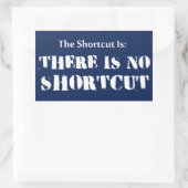 De snelkoppeling is: er is geen snelkoppeling rechthoekige sticker (Tas)