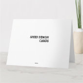 De snelle Kaart van de Verjaardag van de (Achterkant)