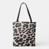 De snelle Moderne Bloemen op Leopard druk-geperson Tote Bag (Achterkant)