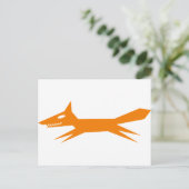 De snelle Oranje vos Briefkaart (Staand voorkant)