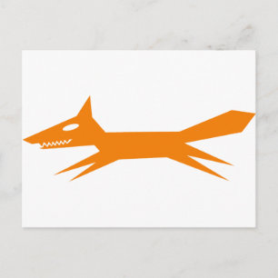 De snelle Oranje vos Briefkaart