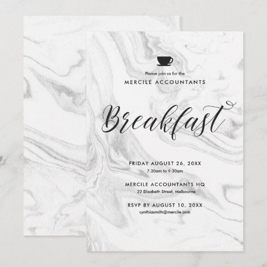 De snelle Zaken van de Vergadering Kaart (Voorkant / Achterkant)