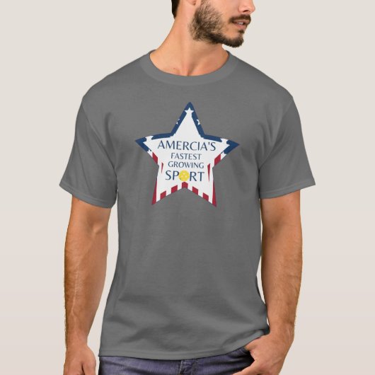 De snelste groeiende sport in Amerika Pickleball T T-shirt (Voorkant)