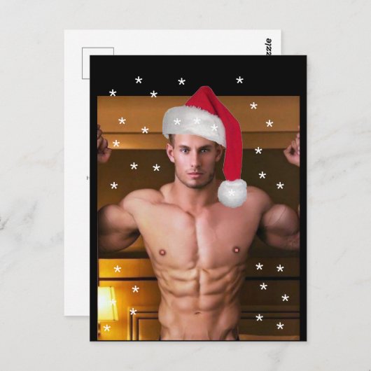 De snelste Hunks op de planeet! Kerstkerstman Briefkaart (Voorkant / Achterkant)