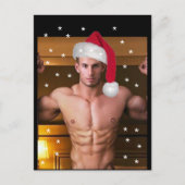 De snelste Hunks op de planeet! Kerstkerstman Briefkaart (Voorkant)