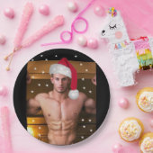 De snelste Hunks op de planeet! Kerstkerstman Papieren Bordje (Feest)