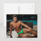 De snelste Hunks op de planeet! Tijd voor gelijkhe Briefkaart (Voorkant / Achterkant)