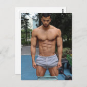 De snelste Hunks op de planeet! Tijd voor gelijkhe Briefkaart (Voorkant / Achterkant)