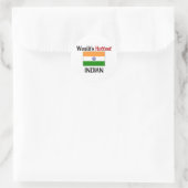 De snelste Indiaan ter wereld Ronde Sticker (Tas)