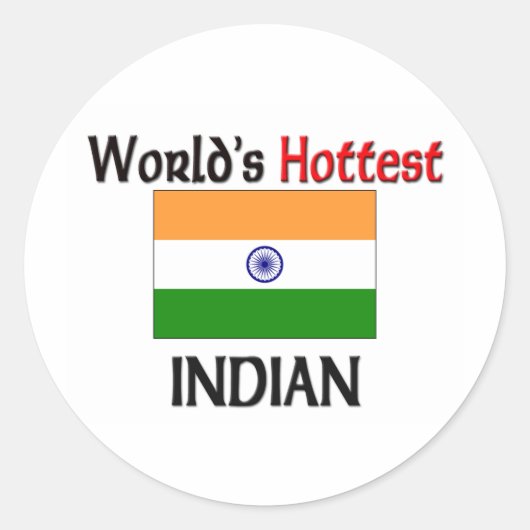De snelste Indiaan ter wereld Ronde Sticker (Voorkant)