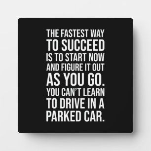 De snelste manier om te slagen - succes Motivatie Fotoplaat