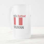 De snelste Peruviaan ter wereld Matglas Bierpul (Voorkant links)