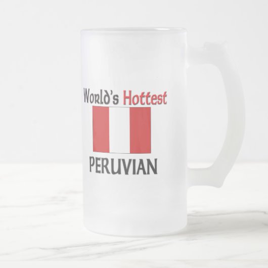 De snelste Peruviaan ter wereld Matglas Bierpul (Rechts)