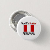 De snelste Peruviaan ter wereld Ronde Button 3,2 Cm (Voorkant /achterkant)