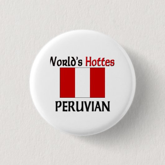De snelste Peruviaan ter wereld Ronde Button 3,2 Cm (Voorkant)