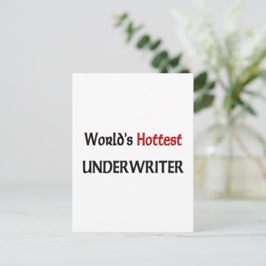 De snelste underwriter ter wereld briefkaart (Staand voorkant)