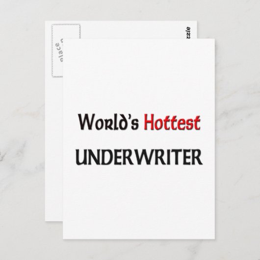 De snelste underwriter ter wereld briefkaart (Voorkant / Achterkant)