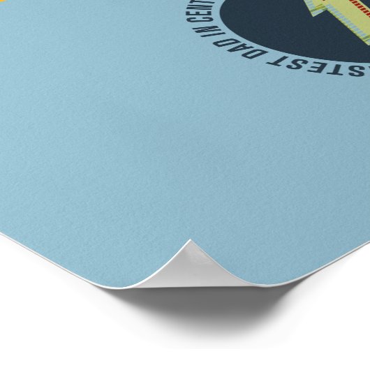 De snelste vader in Midden-Stad - wees snel of ben Poster (Hoek)