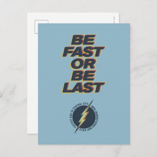 De snelste vader in Midden-Stad - wees snel of ben Uitnodiging Briefkaart (Voorkant / Achterkant)