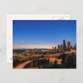 De snelweg I-5 in het centrum van Seattle bij sche Briefkaart (Voorkant / Achterkant)