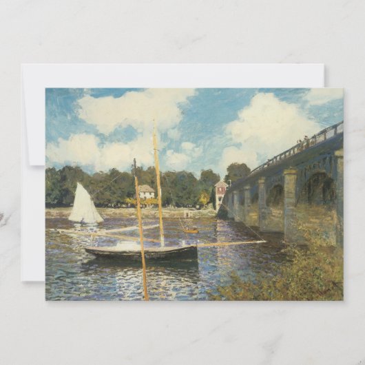 De snelwegbrug bij Argenteuil door Claude Monet (Voorkant)