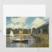 De snelwegbrug bij Argenteuil door Claude Monet (Voorkant / Achterkant)