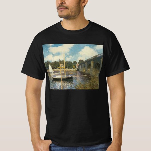 De snelwegbrug bij Argenteuil van Claude Monet T-shirt (Voorkant)