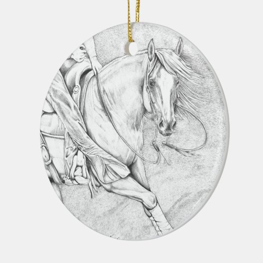 De snijder keramisch ornament (Links)